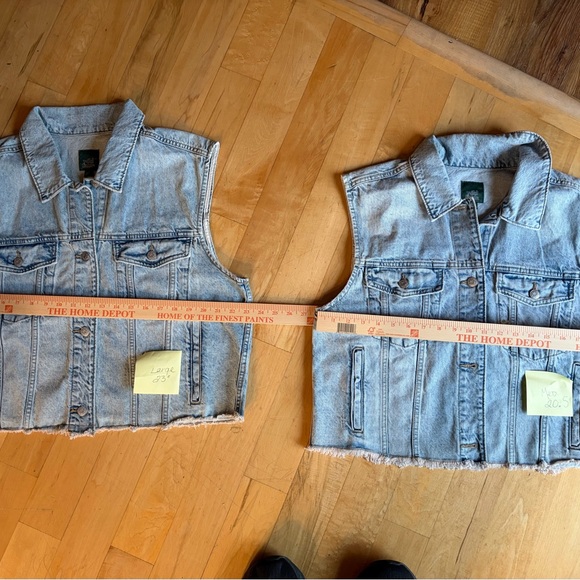 Boho Hippie Denim Vest Womens Denim Oversized Sizes available M (3) L (1) - Picture 5 of 6